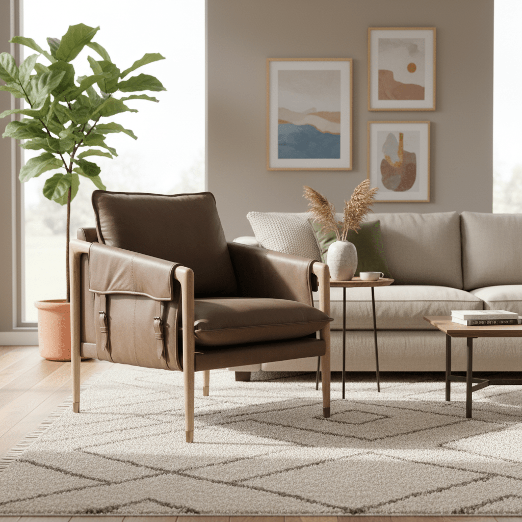 Marius Brown Accent Chair Chairs| Roots Furniture