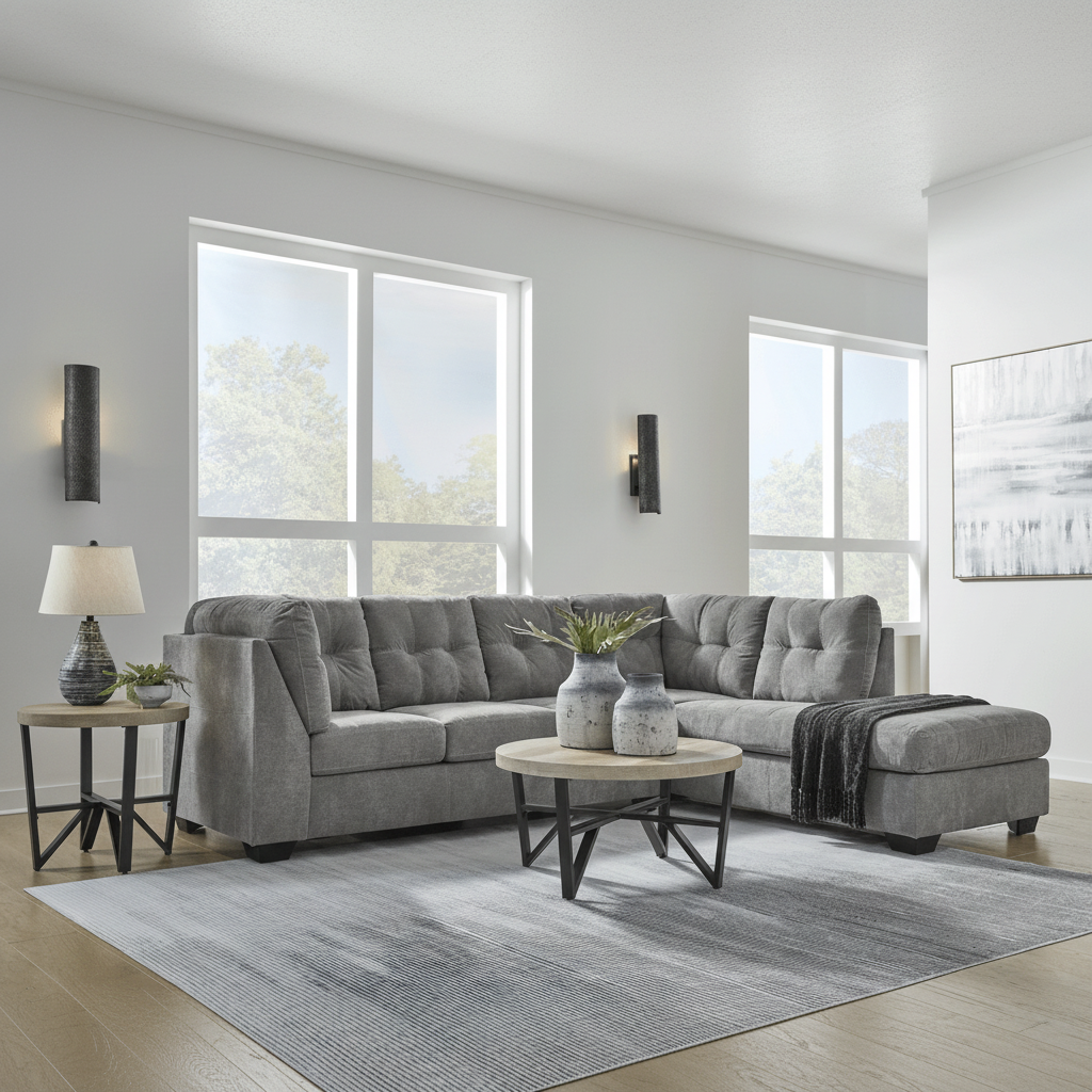Marleton Gray Raf Sectional Sectionals| Ashley Homestore