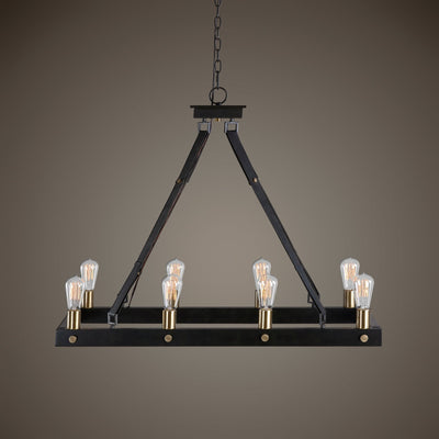 Marlow, 8 Lt. Rectangle Chandelier - Al Rugaib Furniture