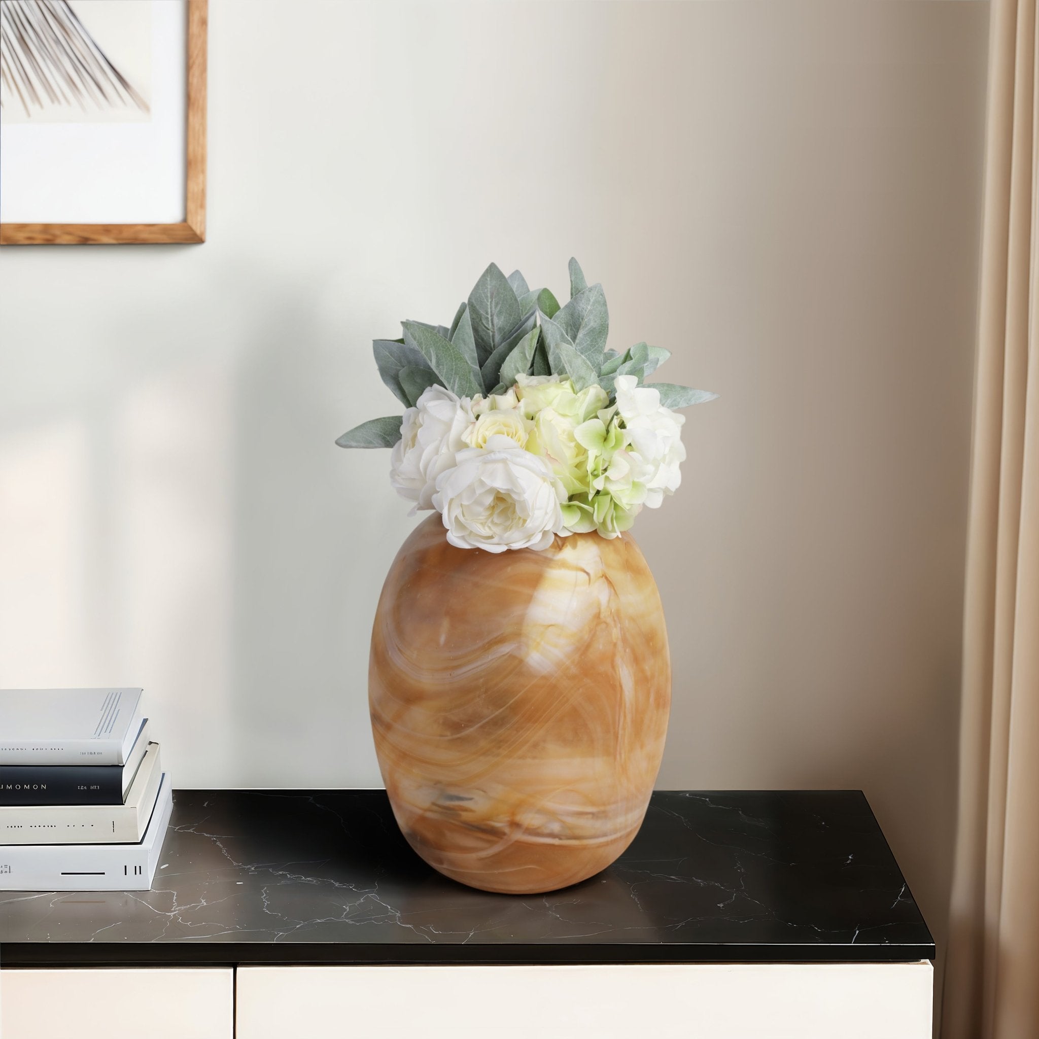 Marseille Brown Glass Vase Vases and Jars| Sagebrook Home