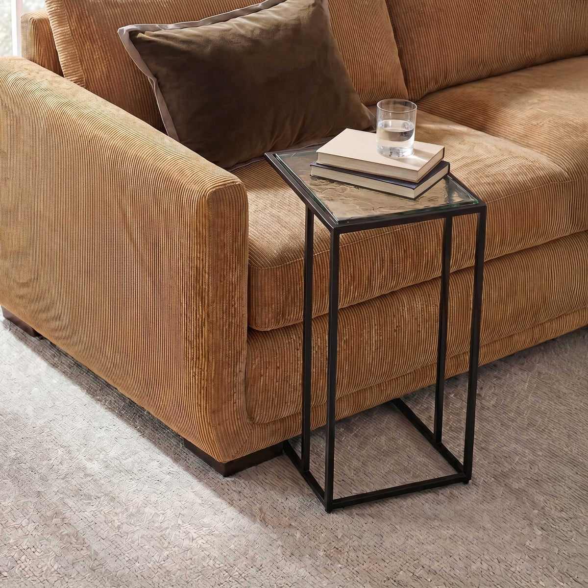 Mateo Glass Top Accent Table Accent & End Tables| Uttermost