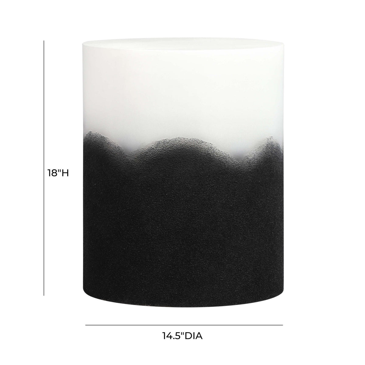 Matra Black and White Side Table End Tables| TOV