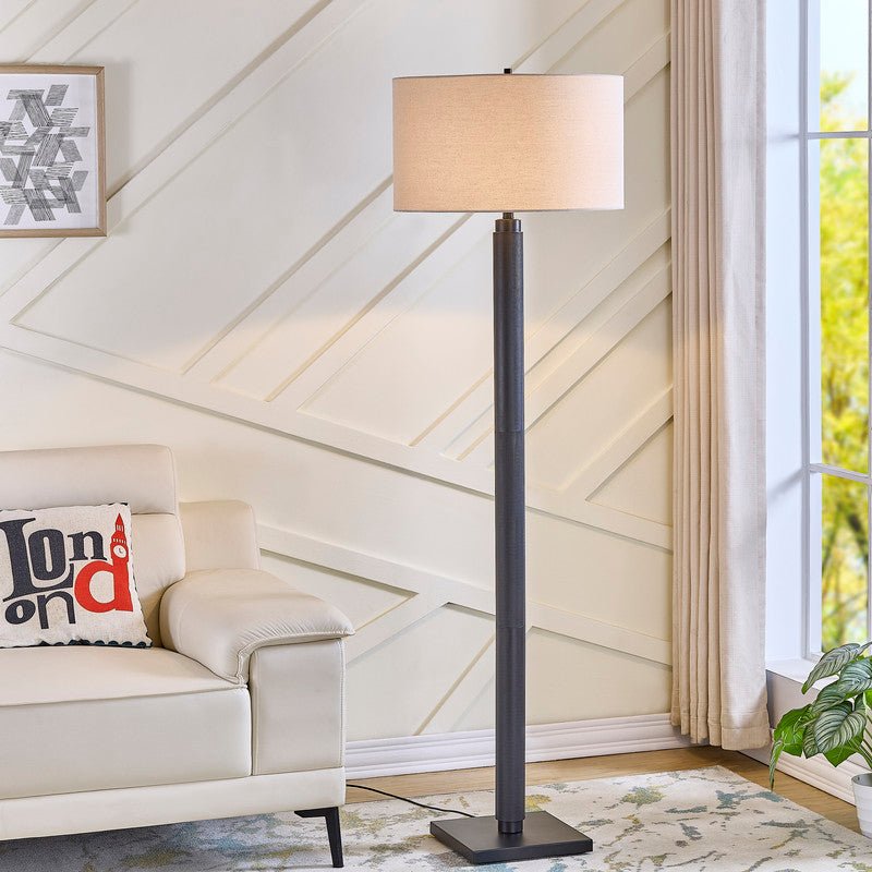 Matt Black Nostalgia Floor Lamp - Al Rugaib Furniture