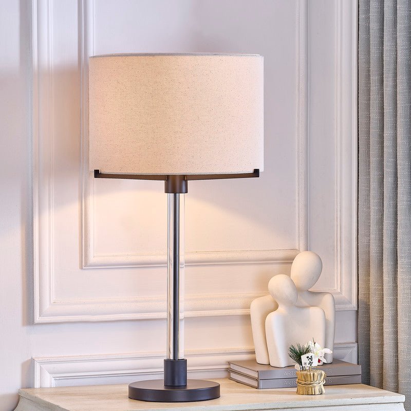 Matt Black Retro Table Lamp - Al Rugaib Furniture