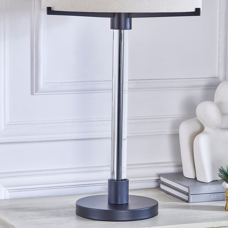 Matt Black Retro Table Lamp - Al Rugaib Furniture
