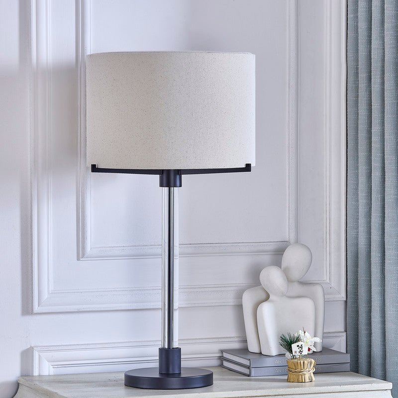 Matt Black Retro Table Lamp - Al Rugaib Furniture
