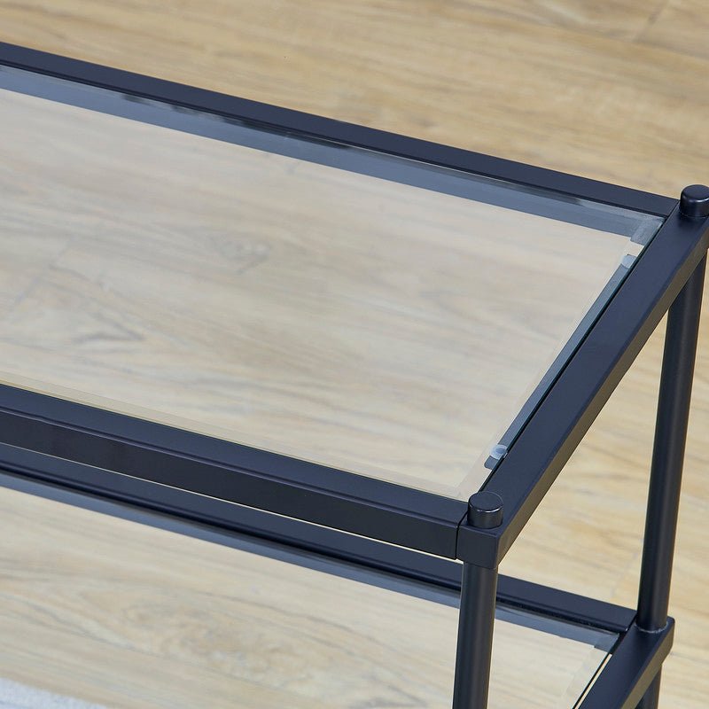 Matt Black Side Table Accent & End Tables| Crestview