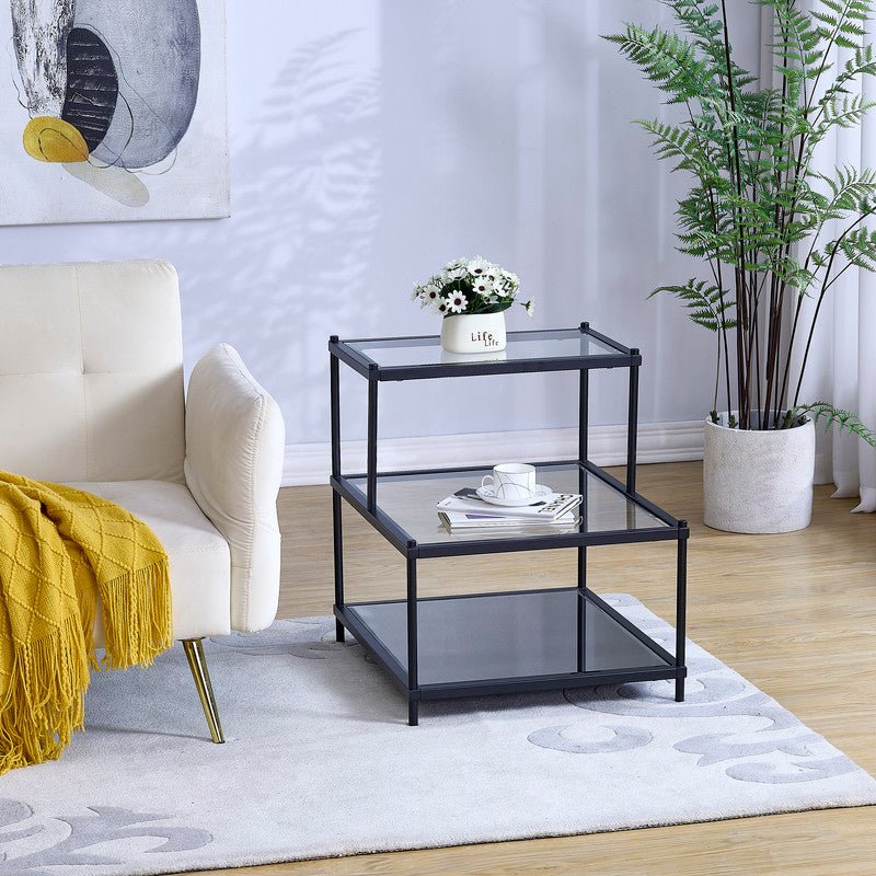 Matt Black Side Table Accent & End Tables| Crestview