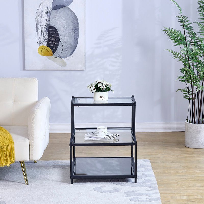 Matt Black Side Table Accent & End Tables| Crestview