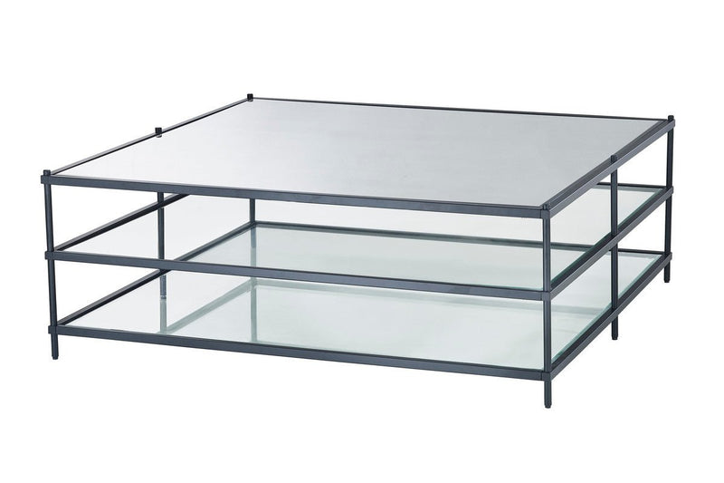 Matt Black Squared Coffee Table - Al Rugaib Furniture