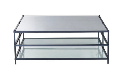 Matt Black Squared Coffee Table - Al Rugaib Furniture