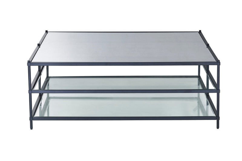 Matt Black Squared Coffee Table - Al Rugaib Furniture