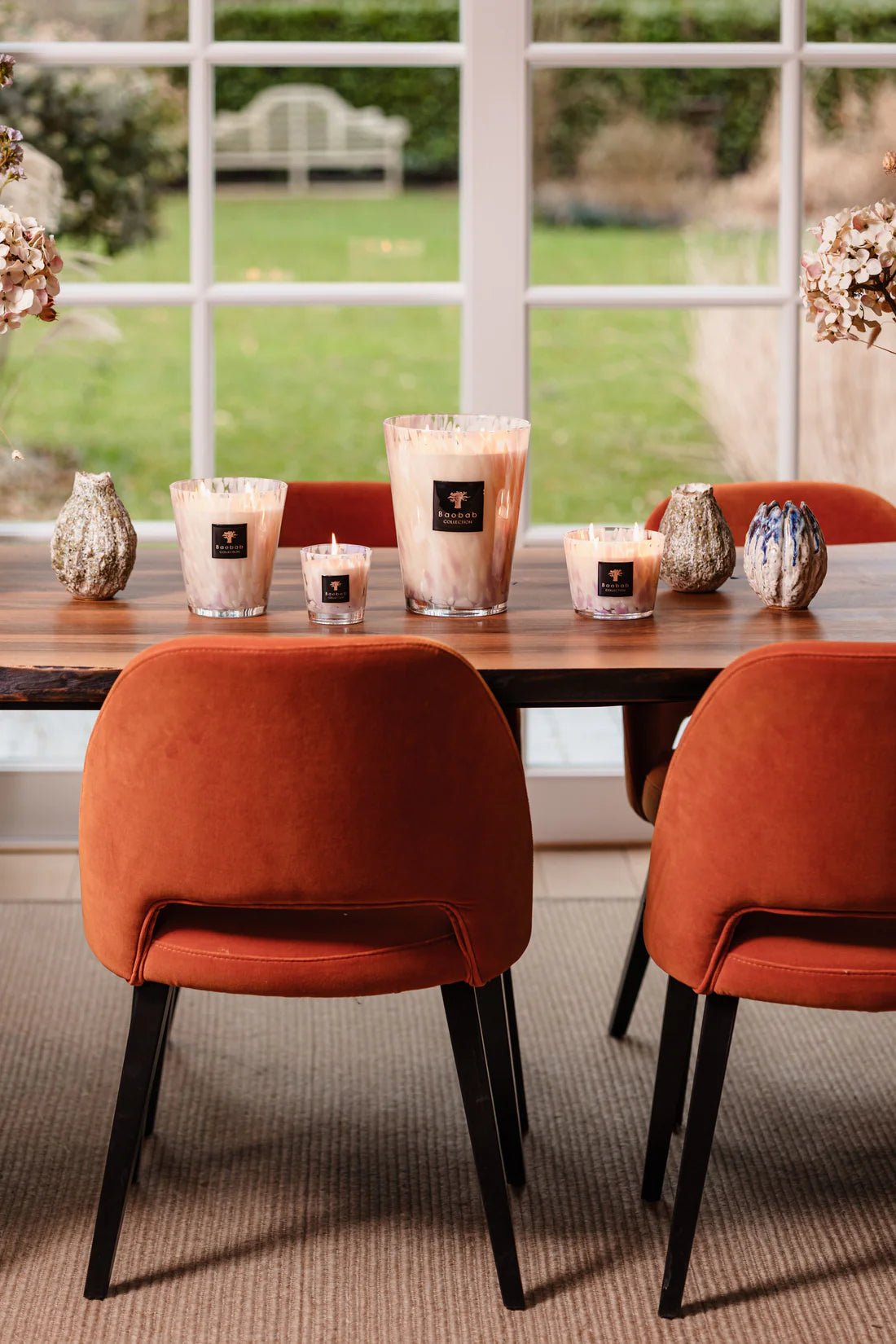 Maxi Max White Pearls Candles| Baobab Collection