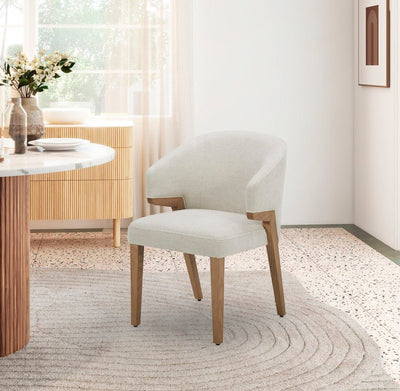 Maxwell White Arm Chair - Al Rugaib Furniture