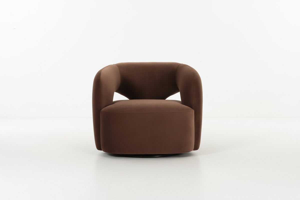 Mazie Brown Swivel Chair Chairs| Roots Furniture