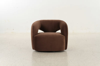 Mazie Brown Swivel Chair - Al Rugaib Furniture