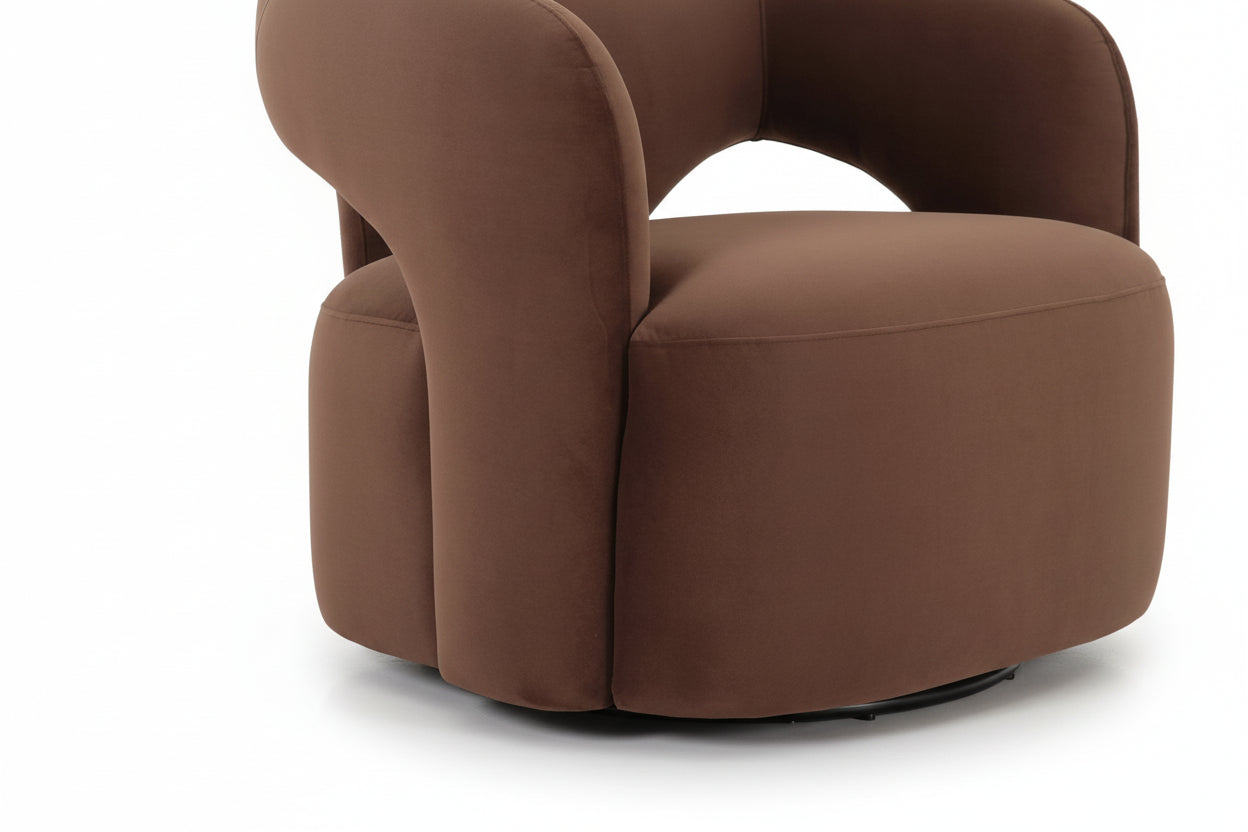 Mazie Brown Swivel Chair Chairs| Roots Furniture