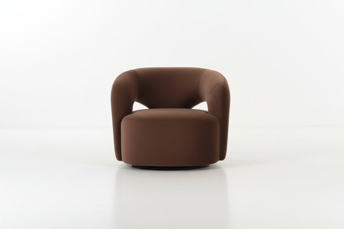 Mazie Brown Swivel Chair Chairs| Roots Furniture