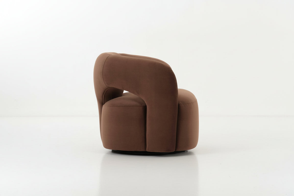 Mazie Brown Swivel Chair Chairs| Roots Furniture