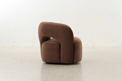 Mazie Brown Swivel Chair - Al Rugaib Furniture