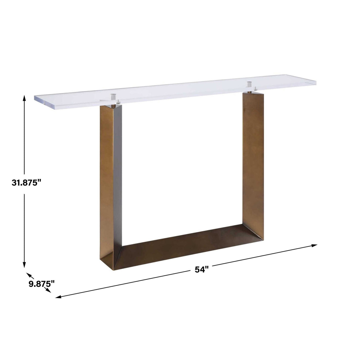 McElroy Modern Bronze Console Table Consoles & Sideboards| Uttermost