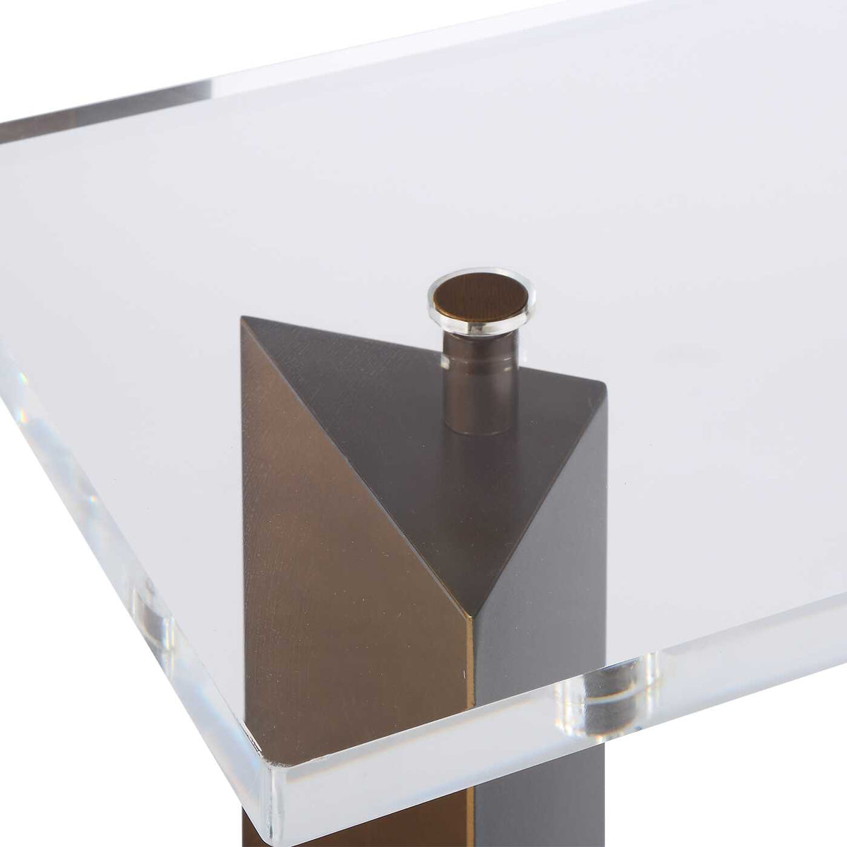 McElroy Modern Bronze Side Table Accent & End Tables| Uttermost