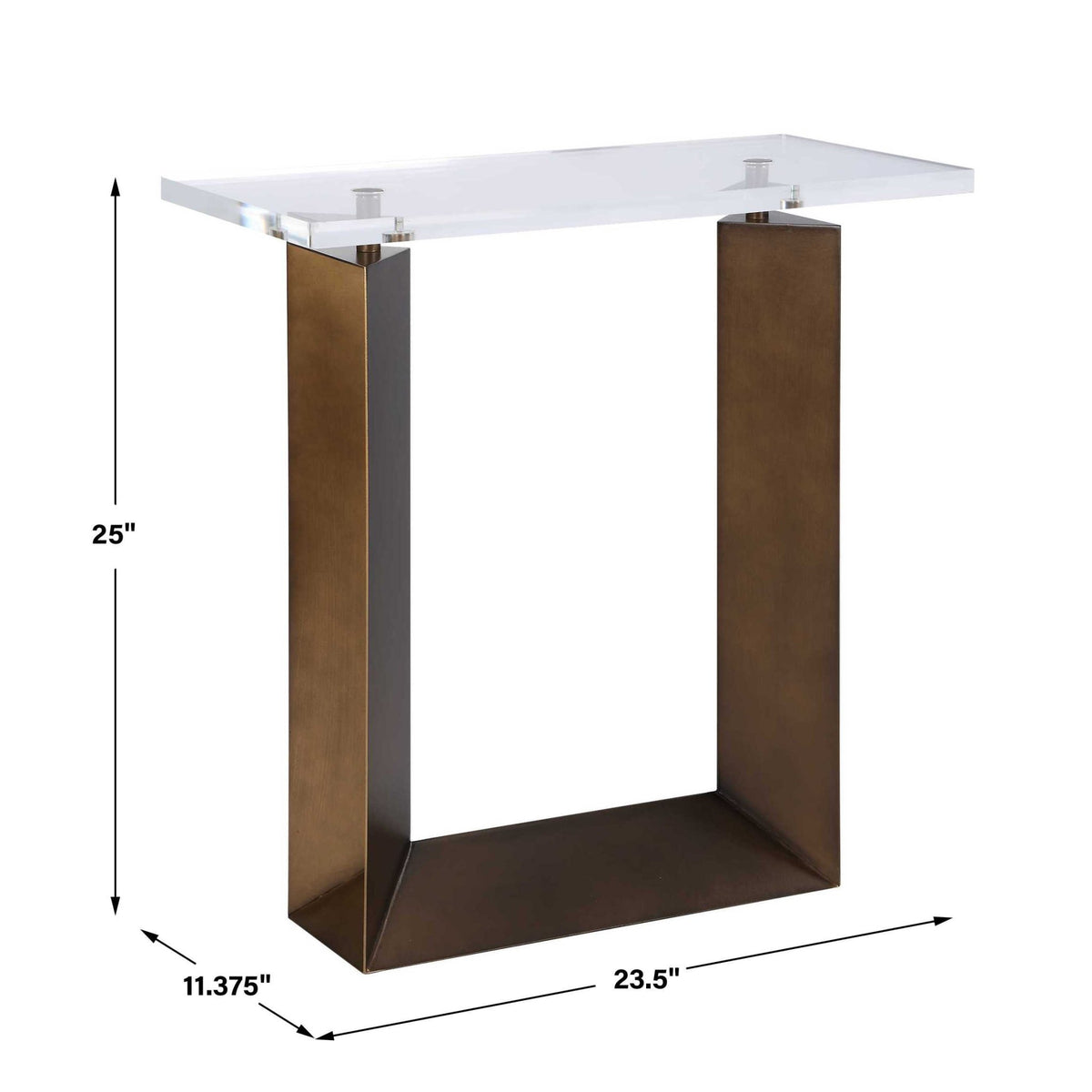 McElroy Modern Bronze Side Table Accent & End Tables| Uttermost