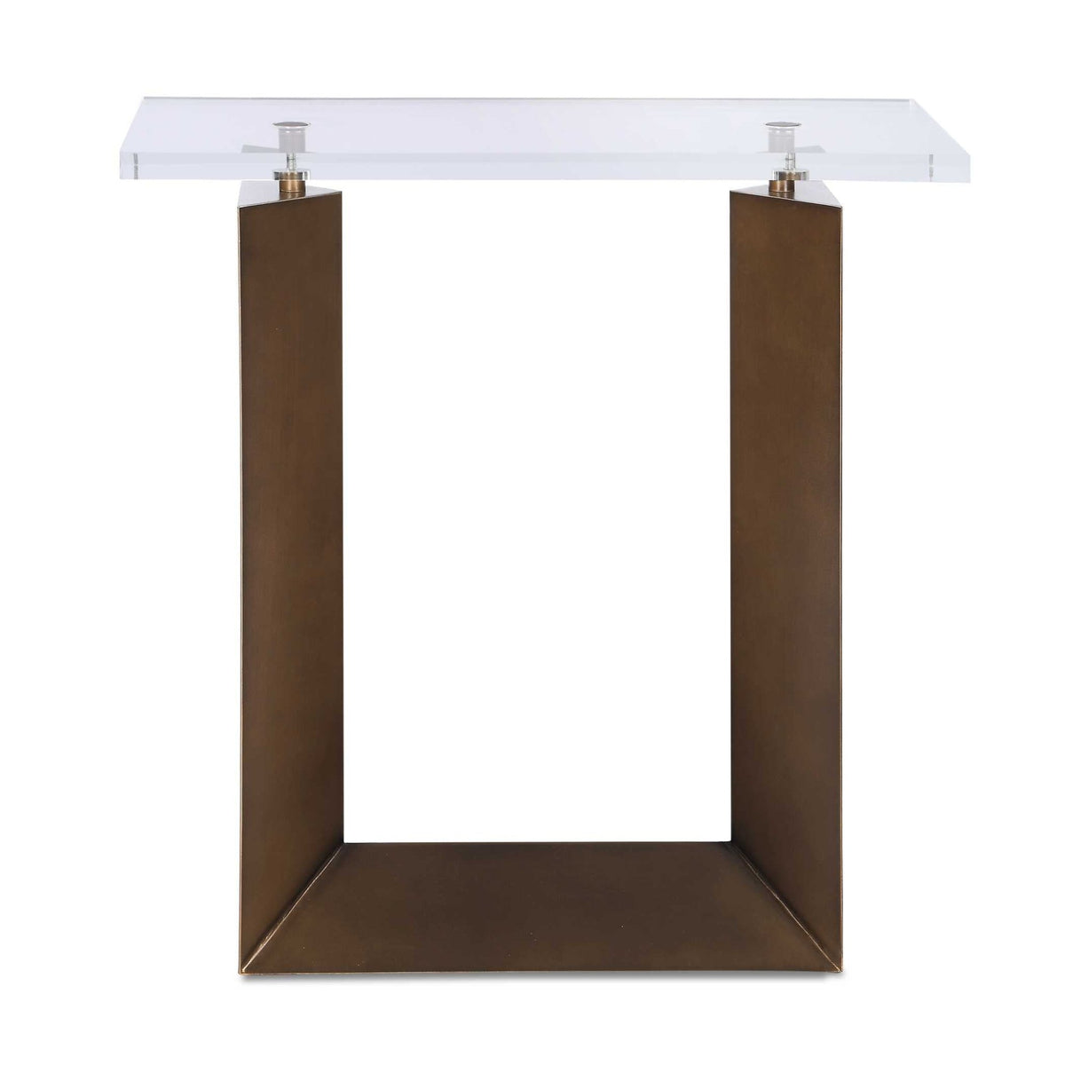 McElroy Modern Bronze Side Table Accent & End Tables| Uttermost