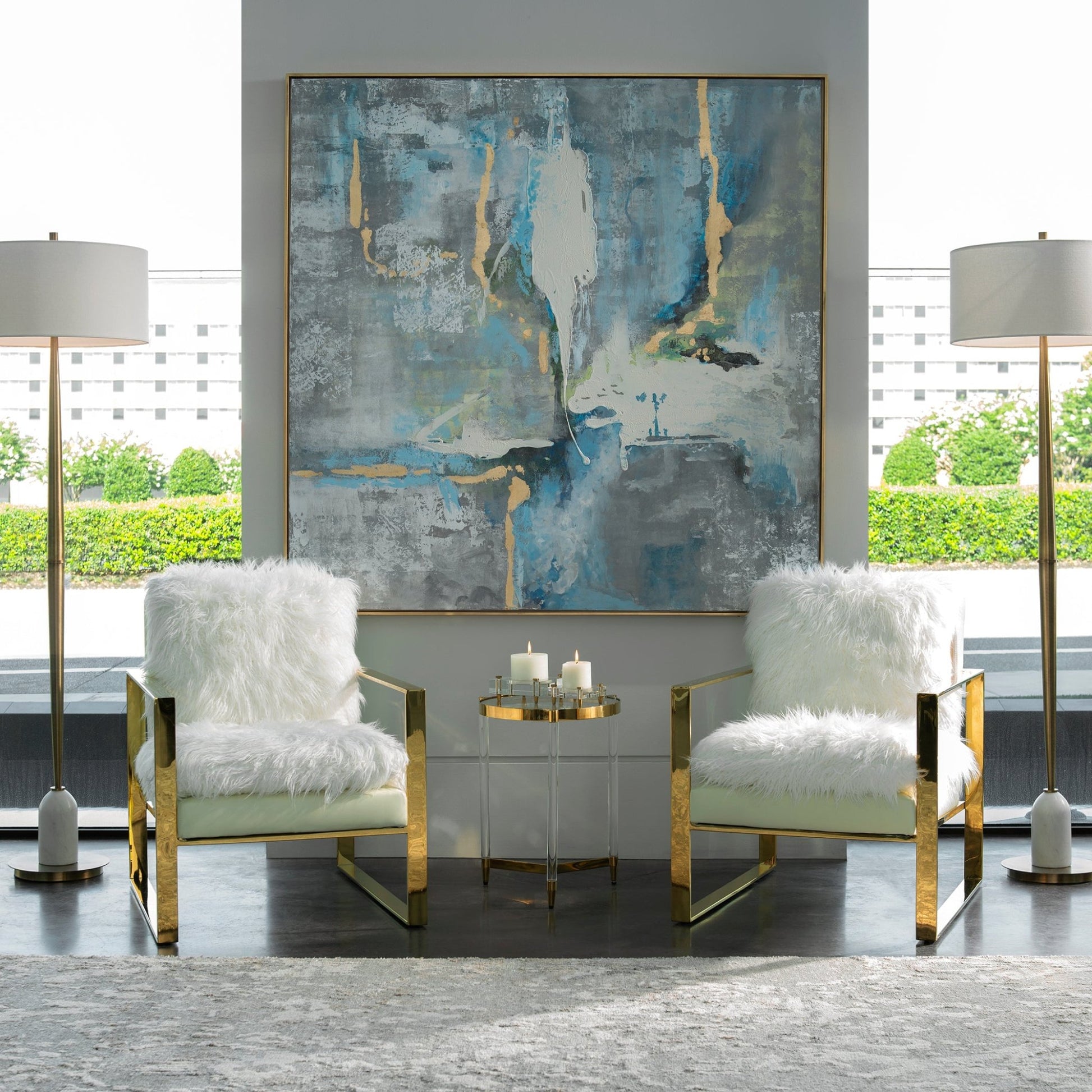 Meditation Hand Painted Canvas Wall Art| Uttermost