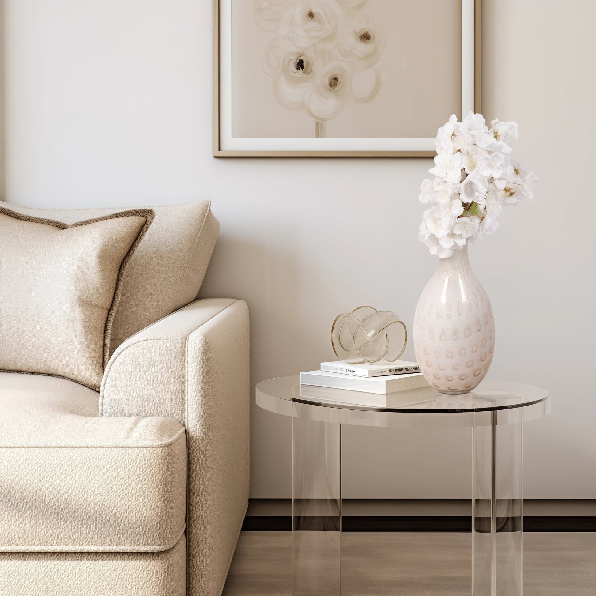 MEIRA LEAF TOPPER GLASS BOTTLE Vases and Jars| Sagebrook Home