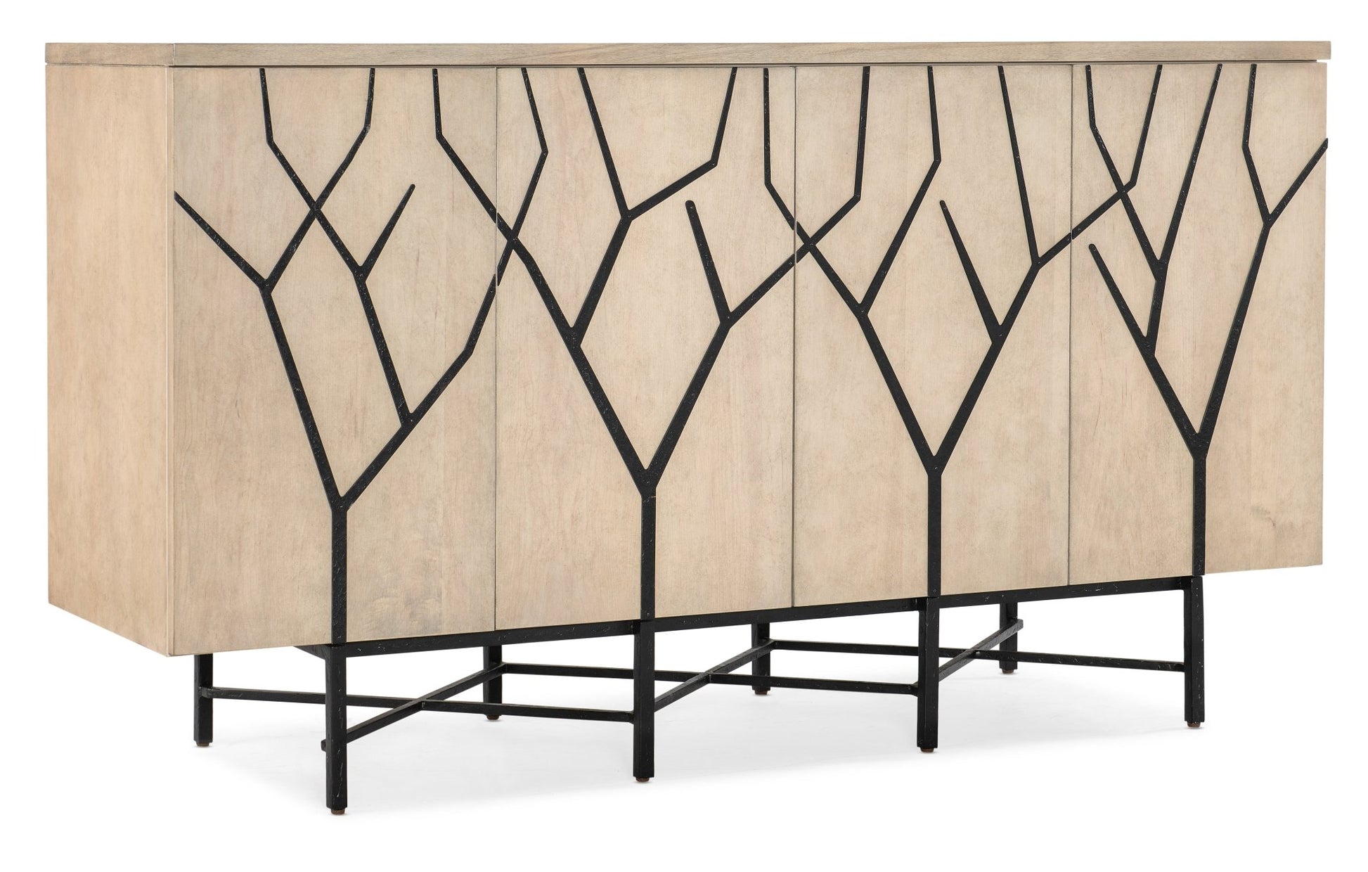 Melange Branched Four Door Entertainment Credenza TV Units| Hooker