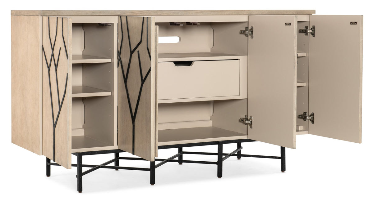 Melange Branched Four Door Entertainment Credenza TV Units| Hooker
