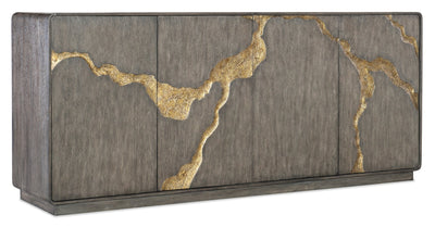 Melange Fissured Entertainment Credenza - Al Rugaib Furniture