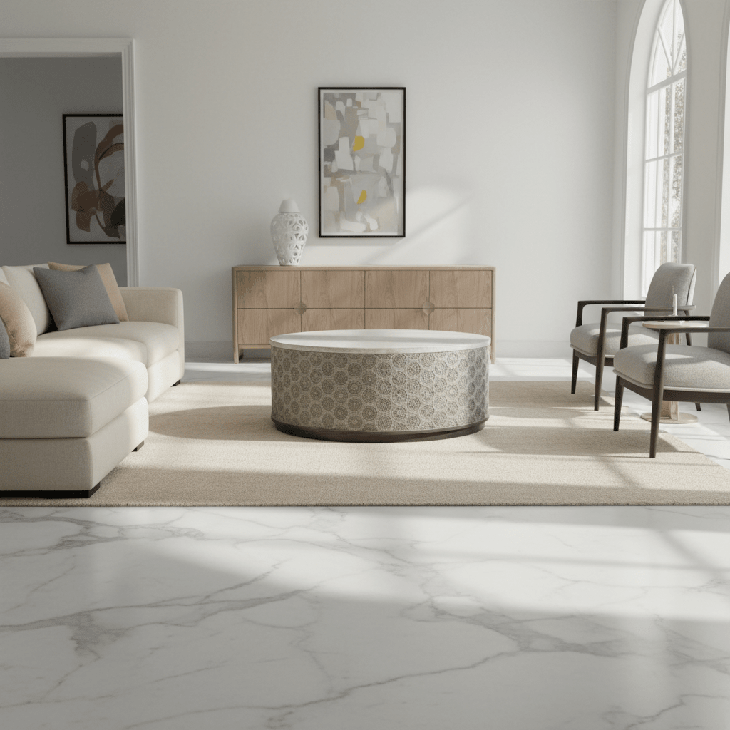 Melange Greystone Round Cocktail Table Coffee Tables| Hooker