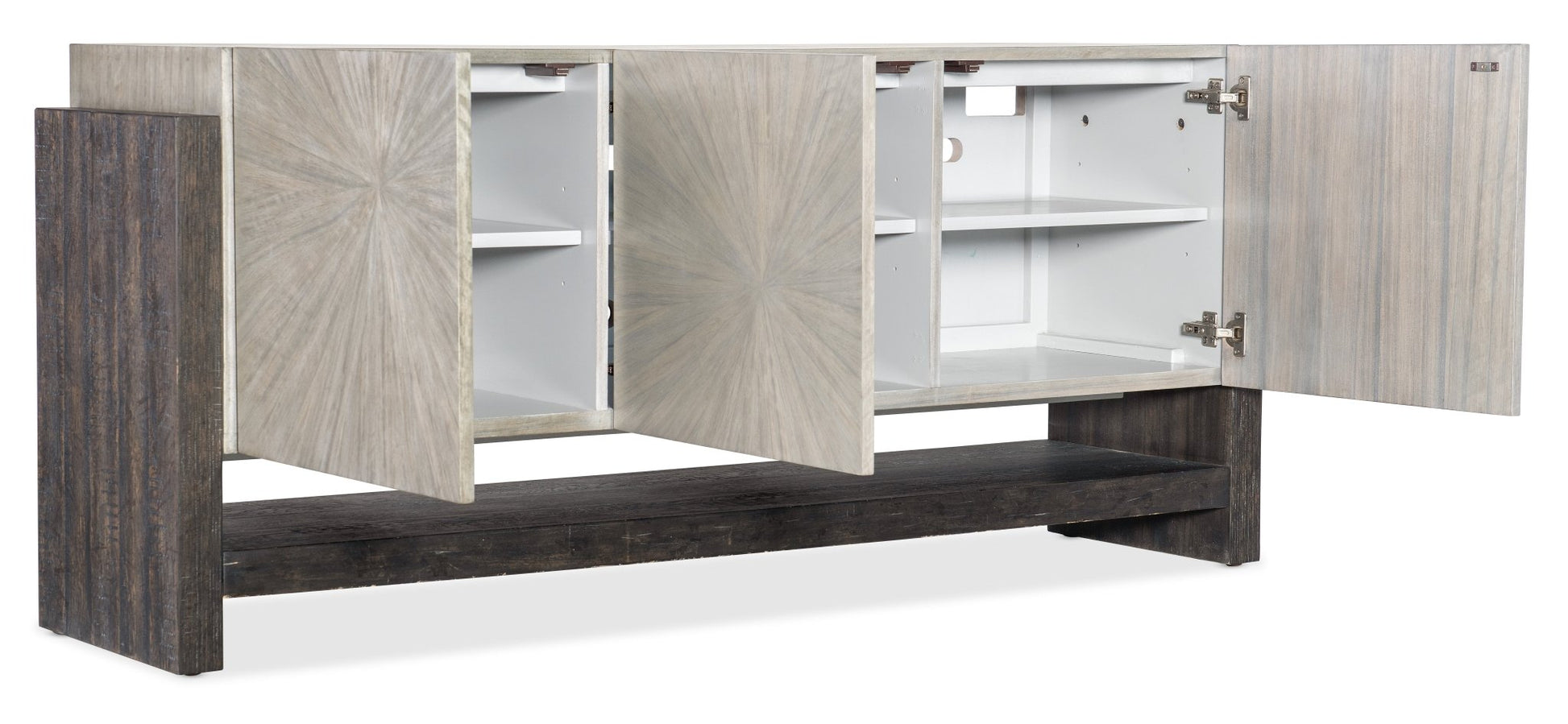 Melange Ground Perspective Credenza TV Units| Hooker