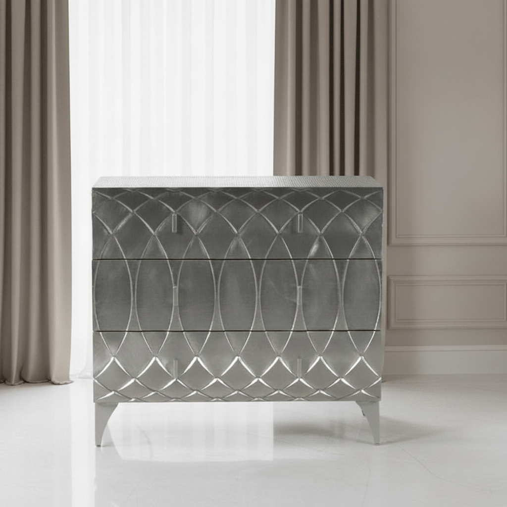 Melange Mathilda Three Drawer Chest Cabinets & Chests| Hooker