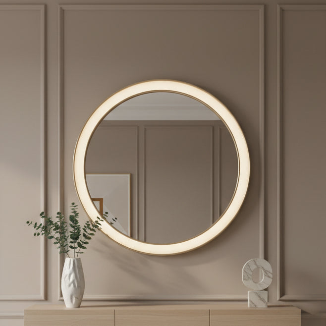 MELANGE MONIQUE ROUND MIRROR Mirrors| Hooker