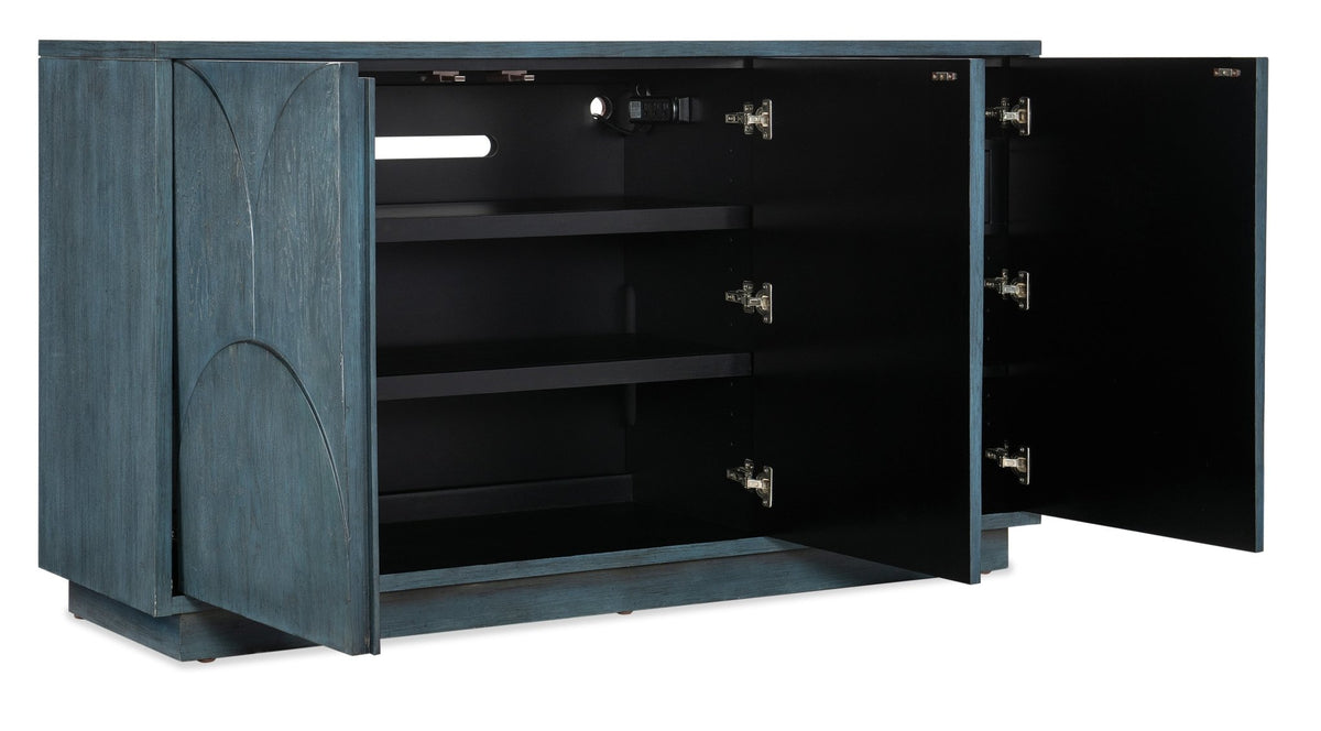 Melange Round Valley Three Door Entertainment Credenza TV Units| Hooker