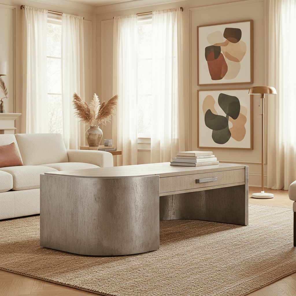 Melange Silverfrost Cocktail Table Coffee Tables| Hooker
