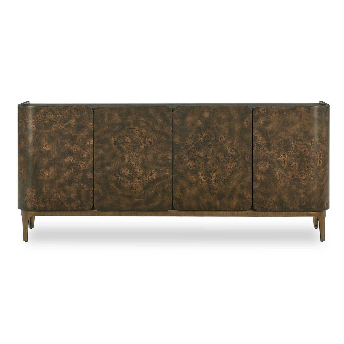 Melbourne Mappa Burl 4 Door Cabinet Cabinets & Chests| Uttermost