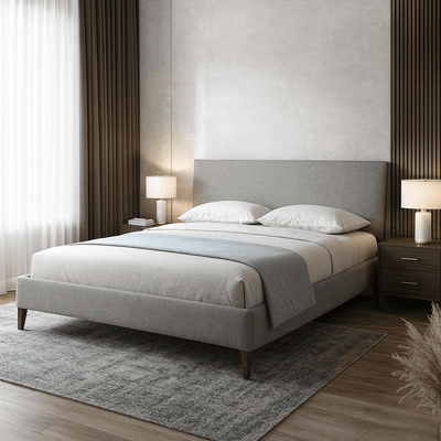 Menton Panel Bed King - Al Rugaib Furniture