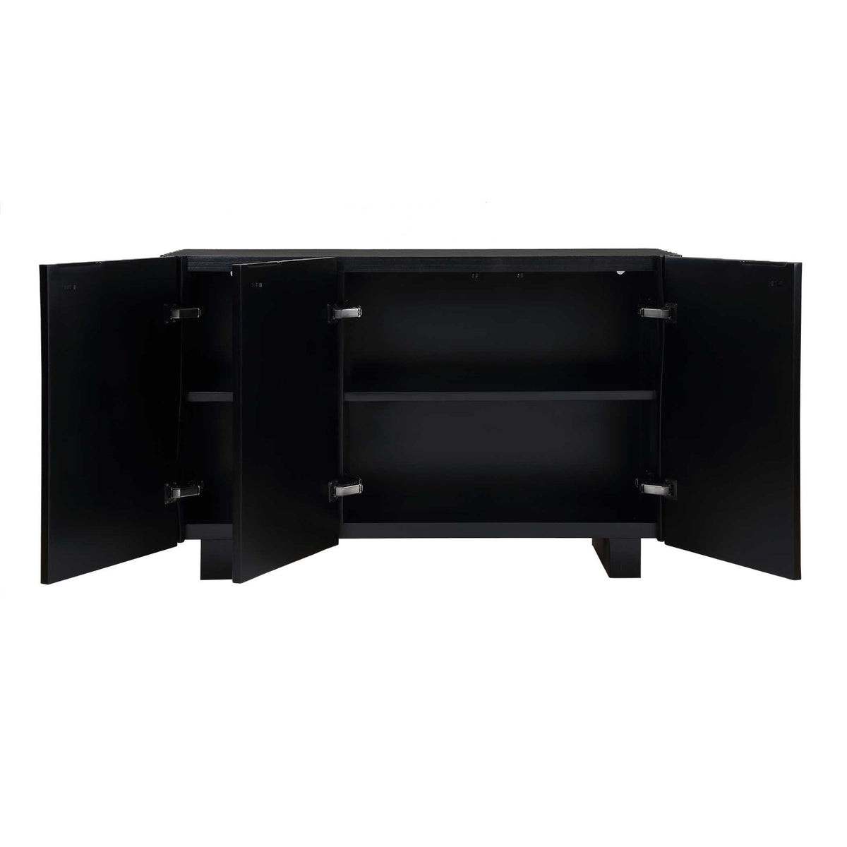Mercado Black 3 Door Cabinet Cabinets & Chests| Uttermost