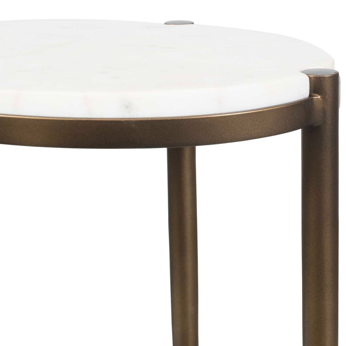 Mercier Round Marble Accent Table Accent & End Tables| Uttermost