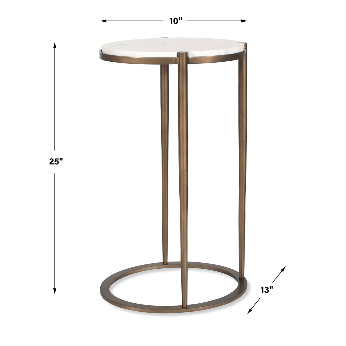 Mercier Round Marble Accent Table Accent & End Tables| Uttermost