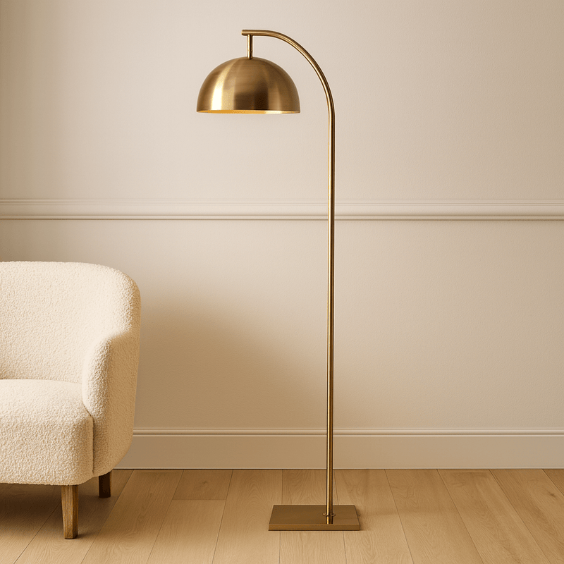 Meridian floor lamp - Gold - Al Rugaib Furniture