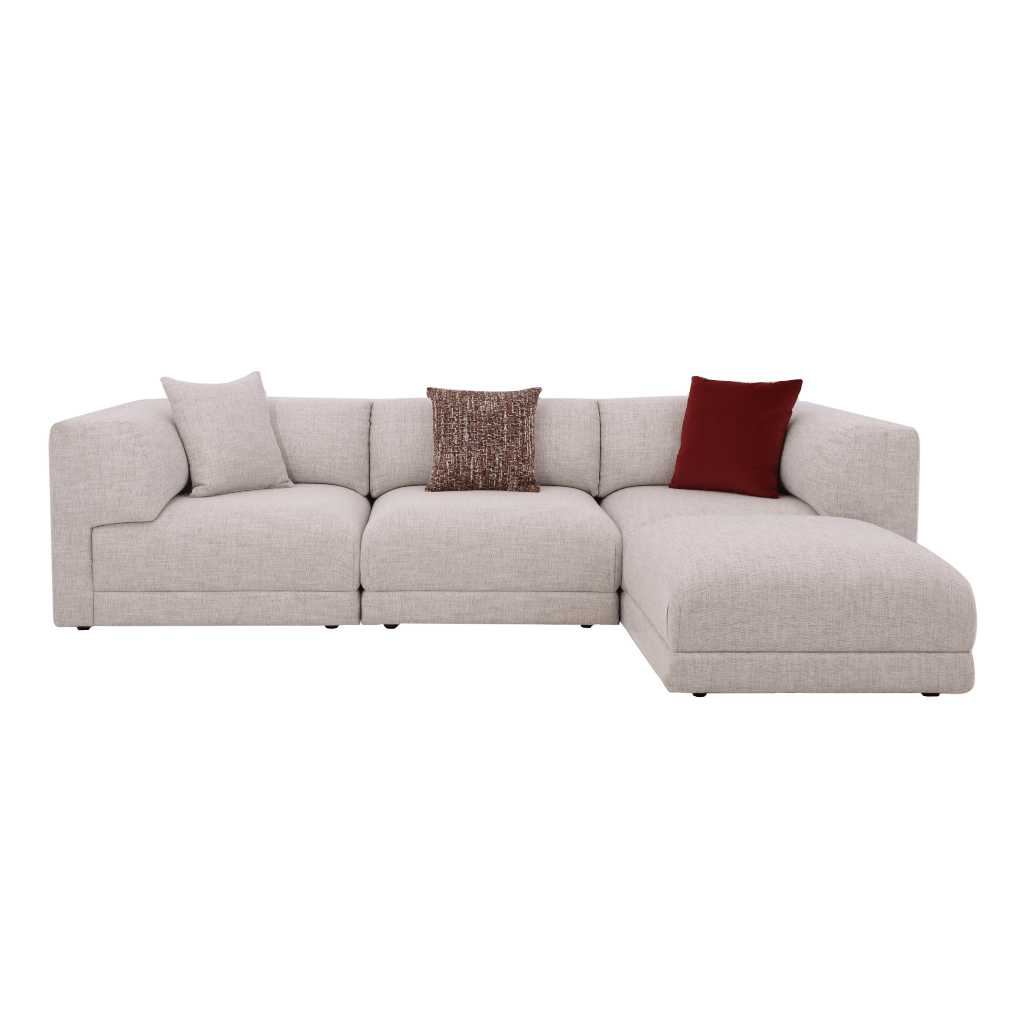 Meryl Beige Sectional Armless (94cm) Sectionals| AlRugaib Furniture