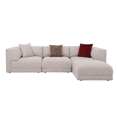 Meryl Beige Sectional Armless (94cm) - Al Rugaib Furniture
