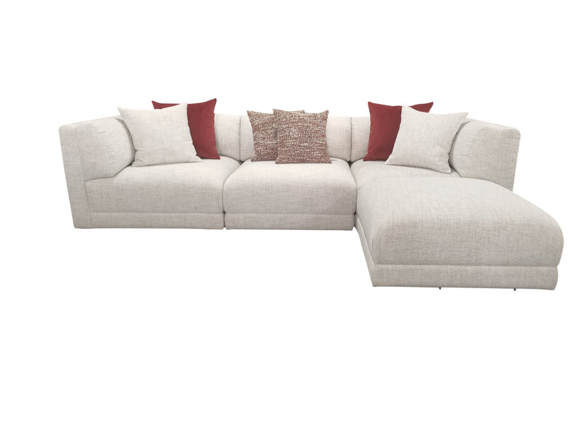 Meryl Beige Sectional Ottoman (107cm) - Al Rugaib Furniture