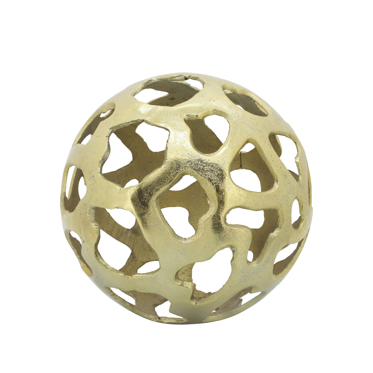 METAL 10" CUT-OUT ORB,GOLD Table Decors| Sagebrook Home