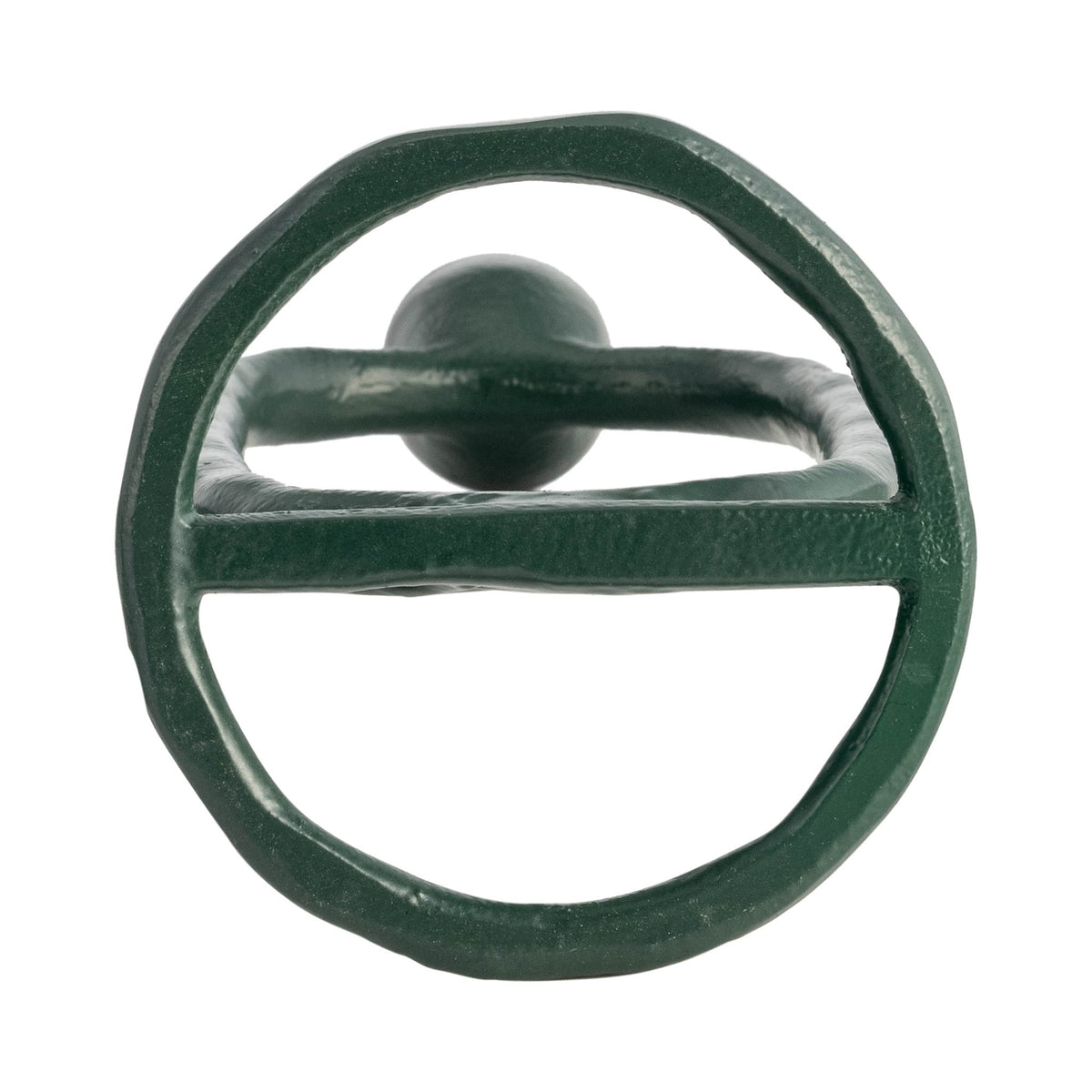 METAL, 10" OPEN OVAL TAPER CANDLEHOLDER, DARK GREE Candle Holders| Sagebrook Home